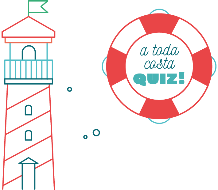 imagen decorativa de un faro y logo del juego